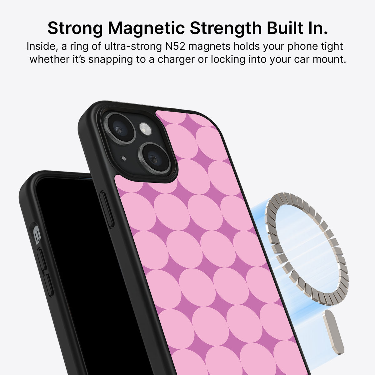 iPhone 15 MagSafe case – Rose Garden design