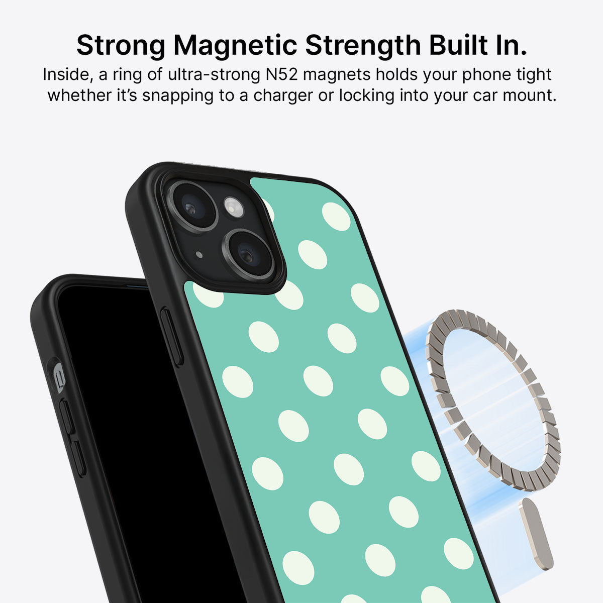 iPhone 15 MagSafe case – Sea Mist design