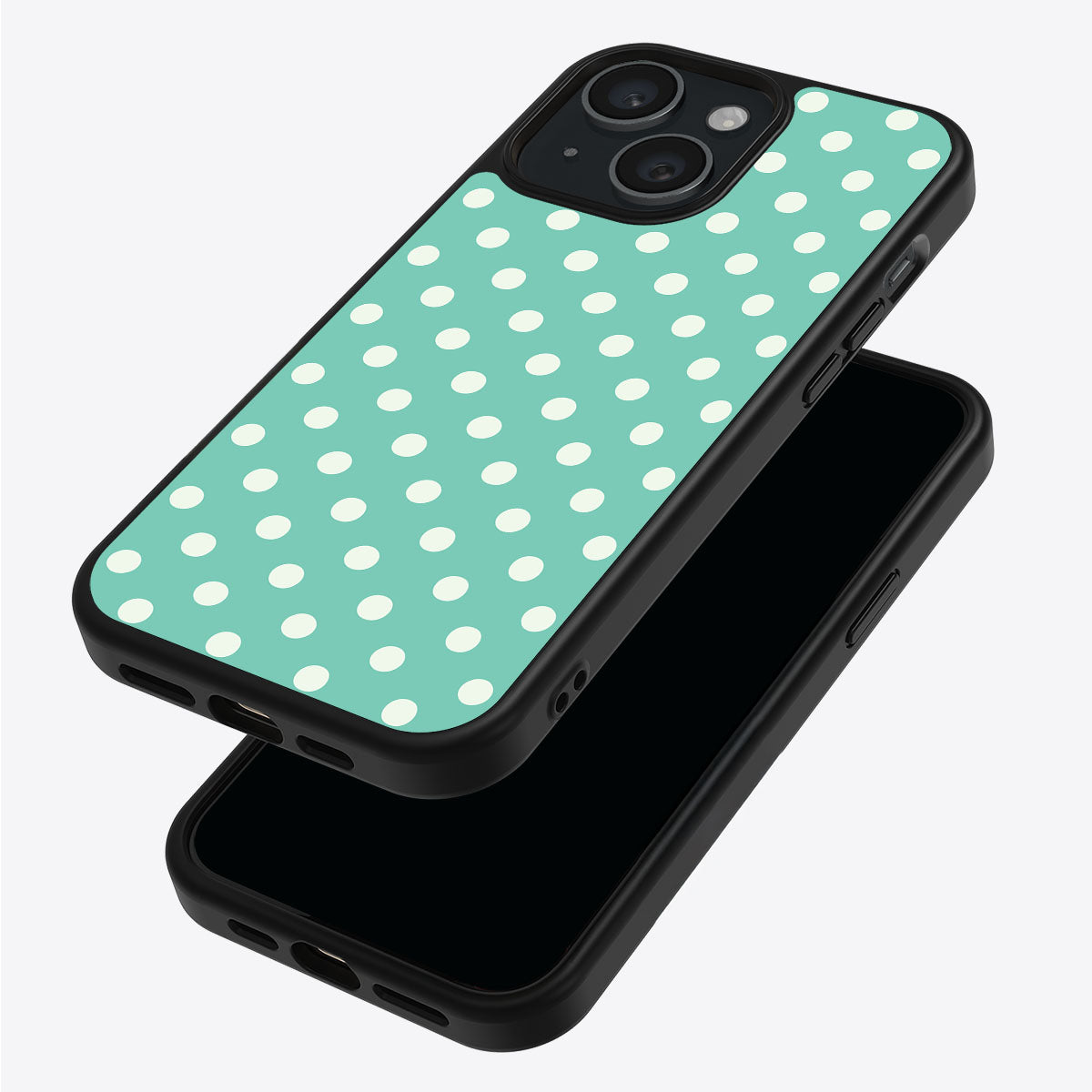 Sea Pearls iPhone 15 case – back and side view