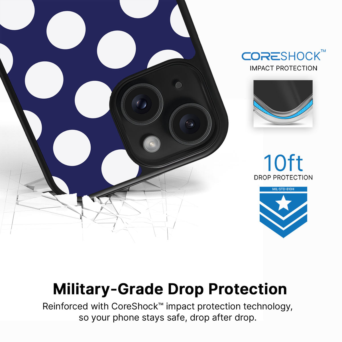 Sighting Moons iPhone 15 case with drop protection