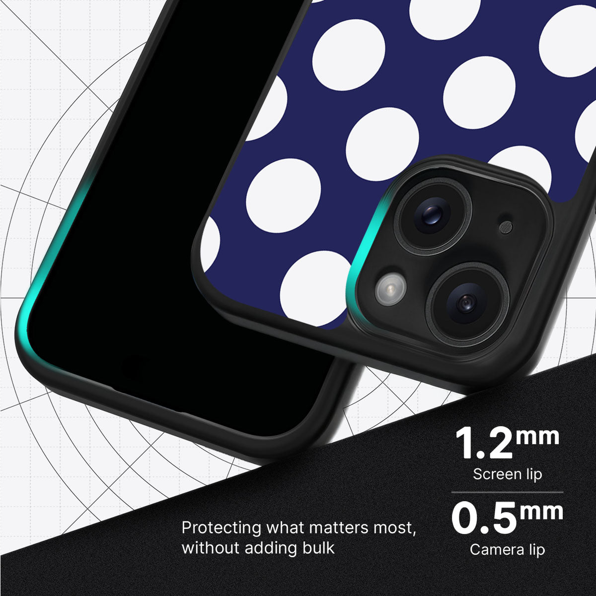 Sighting Moons slim iPhone 15 phone case