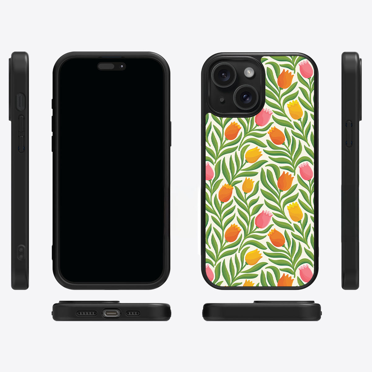 Spring Tulips - iPhone 15 Case #case type_core (magsafe), #case type_core (non magsafe)