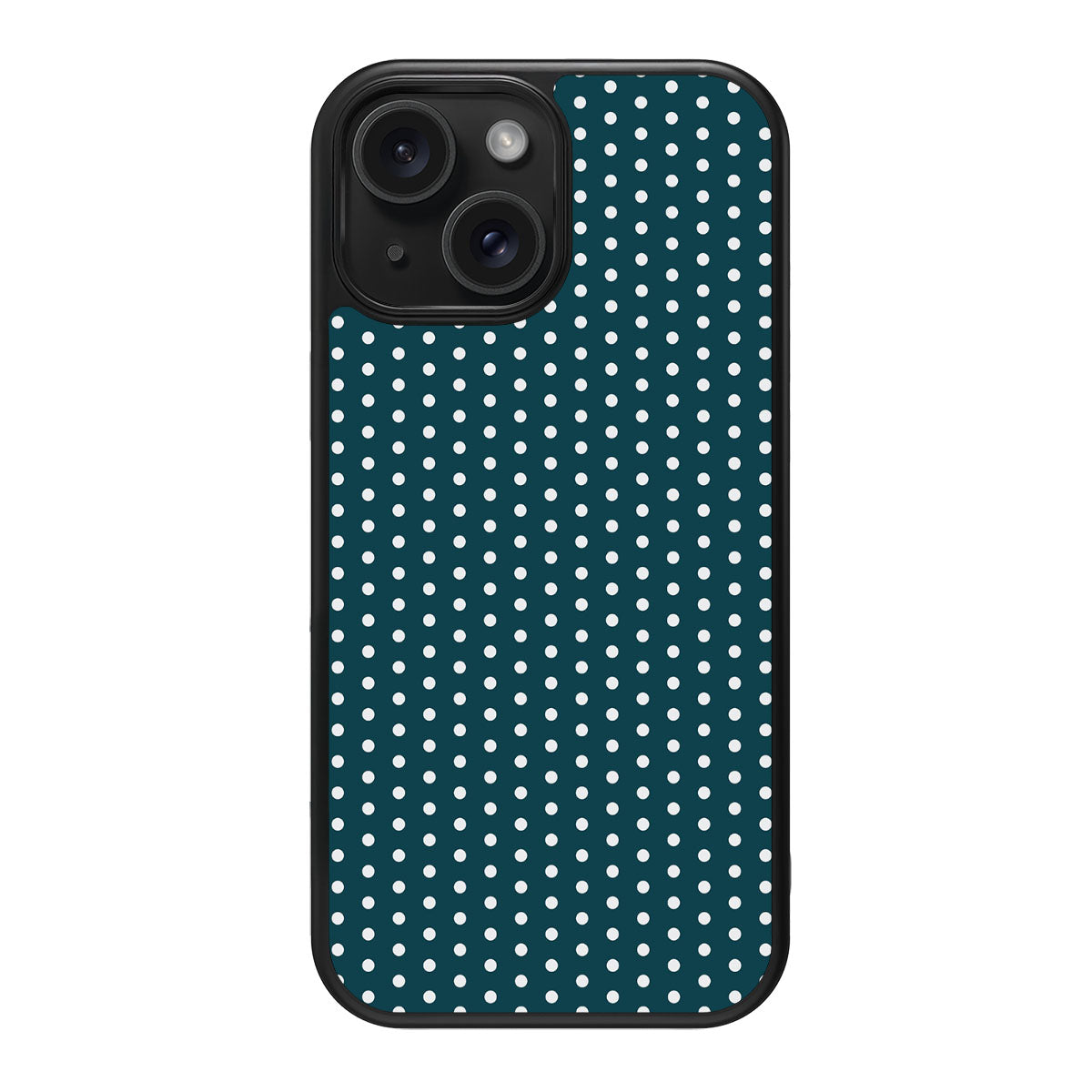 Teal Mesh design back view – iPhone 15 case