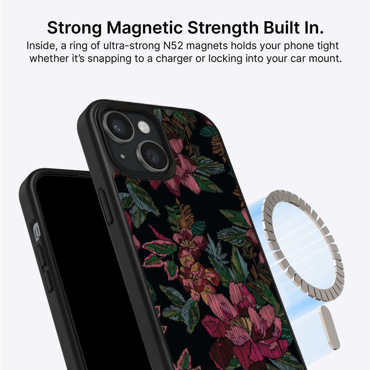 Woven Blooms - iPhone 15 Case #case type_core (magsafe)