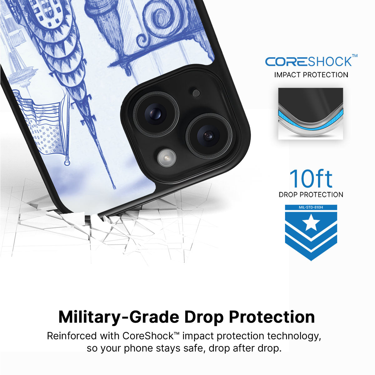 American Dream - iPhone 15 Plus Case #case type_core (magsafe), #case type_core (non magsafe)