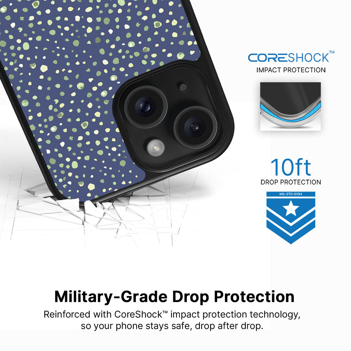 Blue Spring Dew - iPhone 15 Plus Case #case type_core (magsafe), #case type_core (non magsafe)