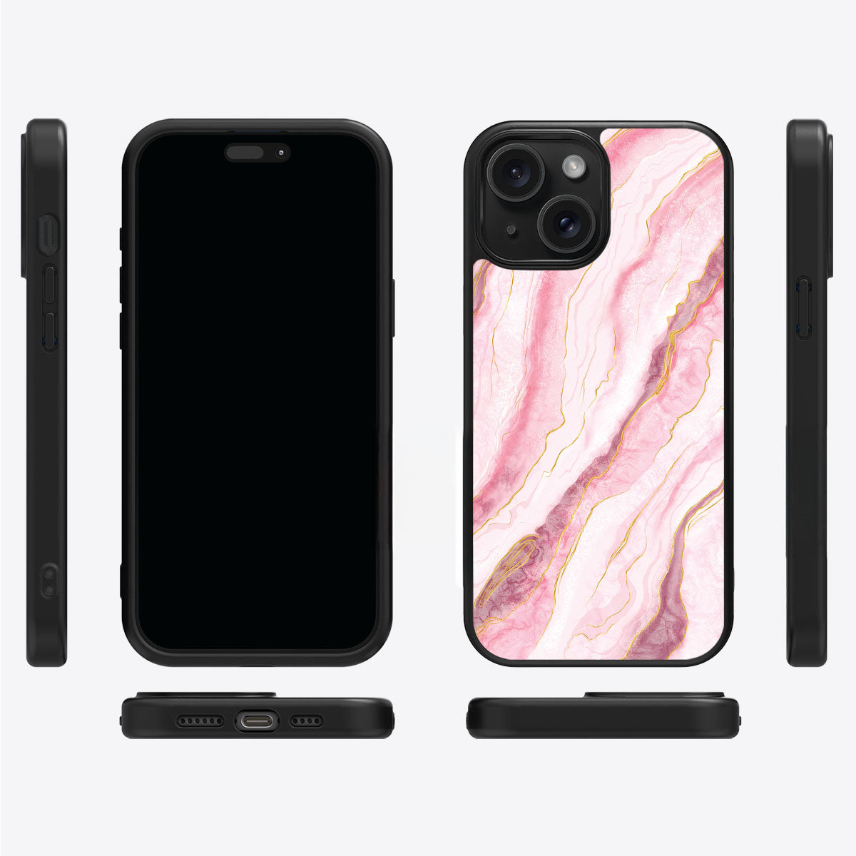 Blushed Marble - iPhone 15 Plus Case, #case type_core (magsafe), #case type_core (non magsafe)