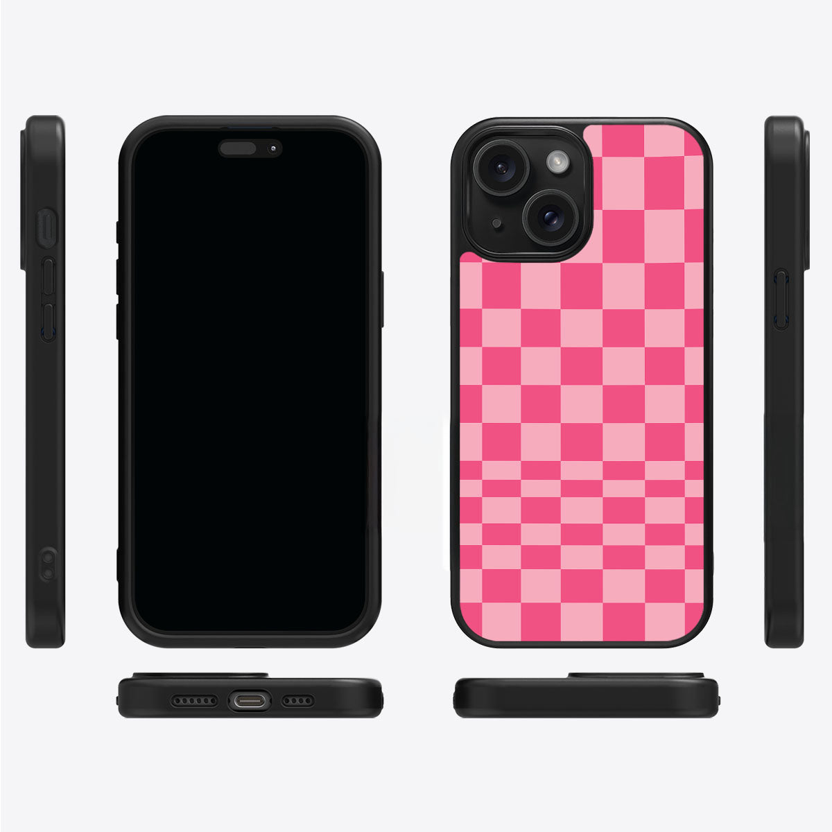 Candy Check iPhone 15 Plus case cover – multi-angle view