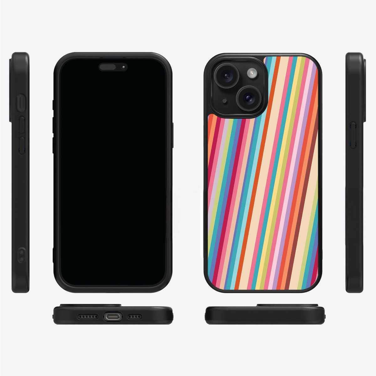 Candy Stripe - iPhone 15 Plus Case #case type_core (magsafe), #case type_core (non magsafe)