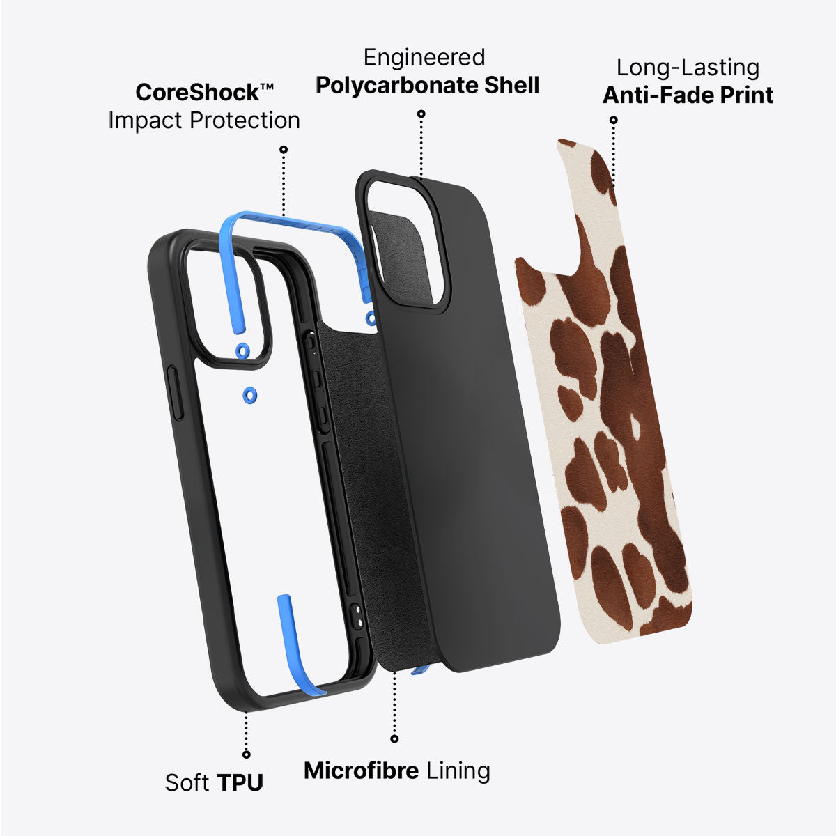 Cocoa Cow - iPhone 15 Plus Case #case type_core (non magsafe)