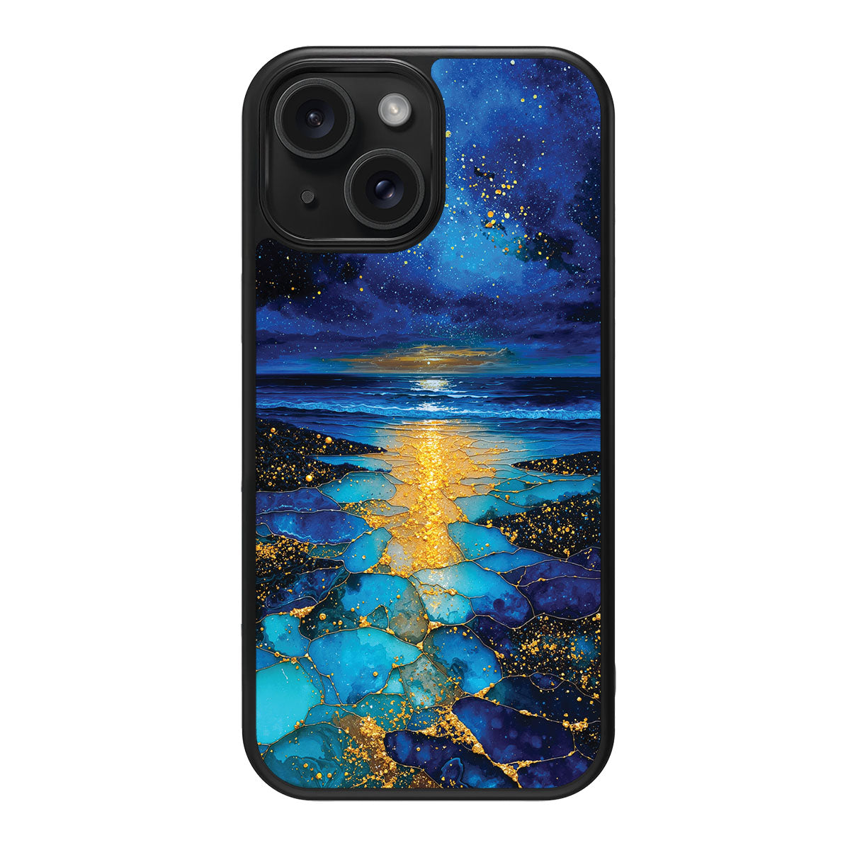 Ocean Designer iPhone 15 Plus Case – Cosmic Seascape | MagSafe