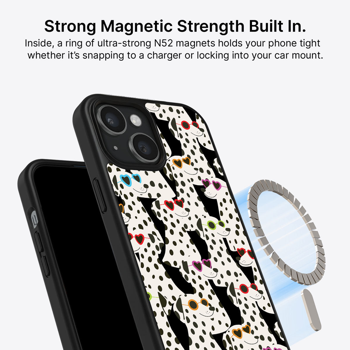 Dalmatian Dog - iPhone 15 Plus Case, #case type_core (magsafe)