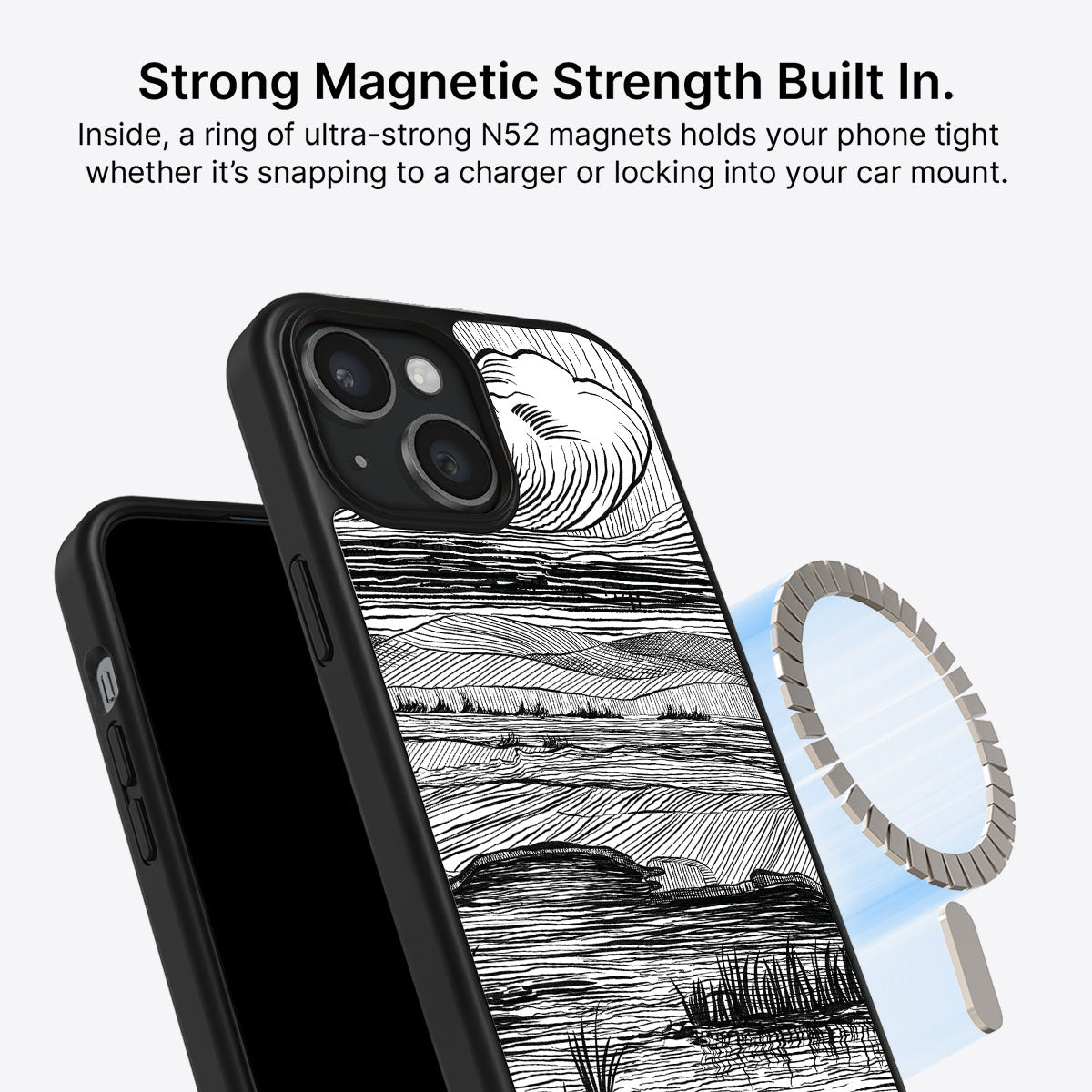 Linear Landscape - iPhone 15 Plus Case #case type_core (magsafe)