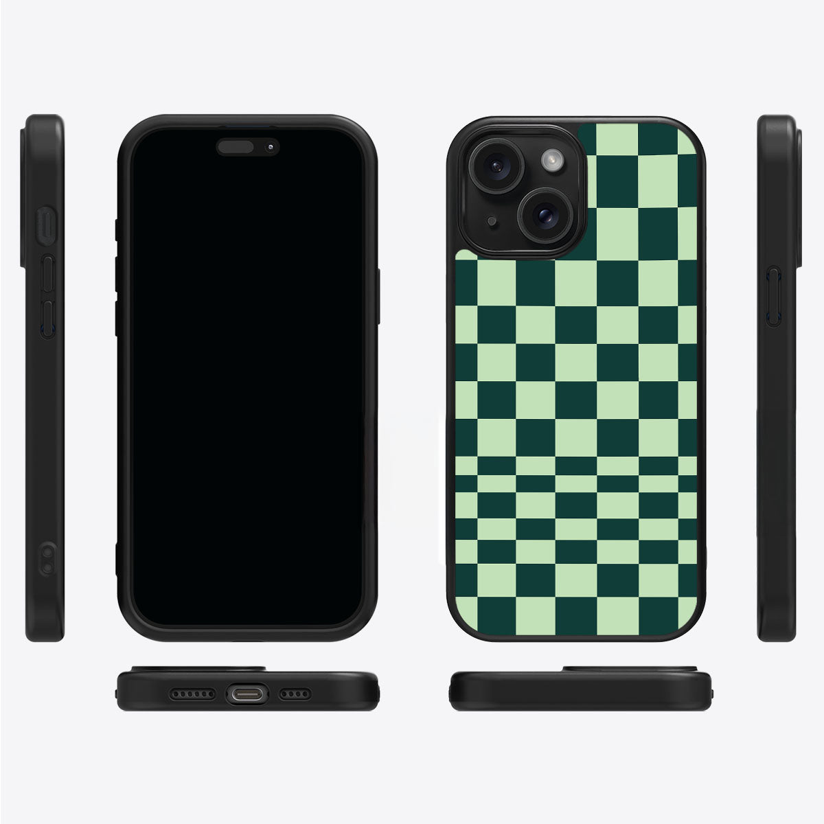 Mint Matrix - iPhone 15 Plus Case