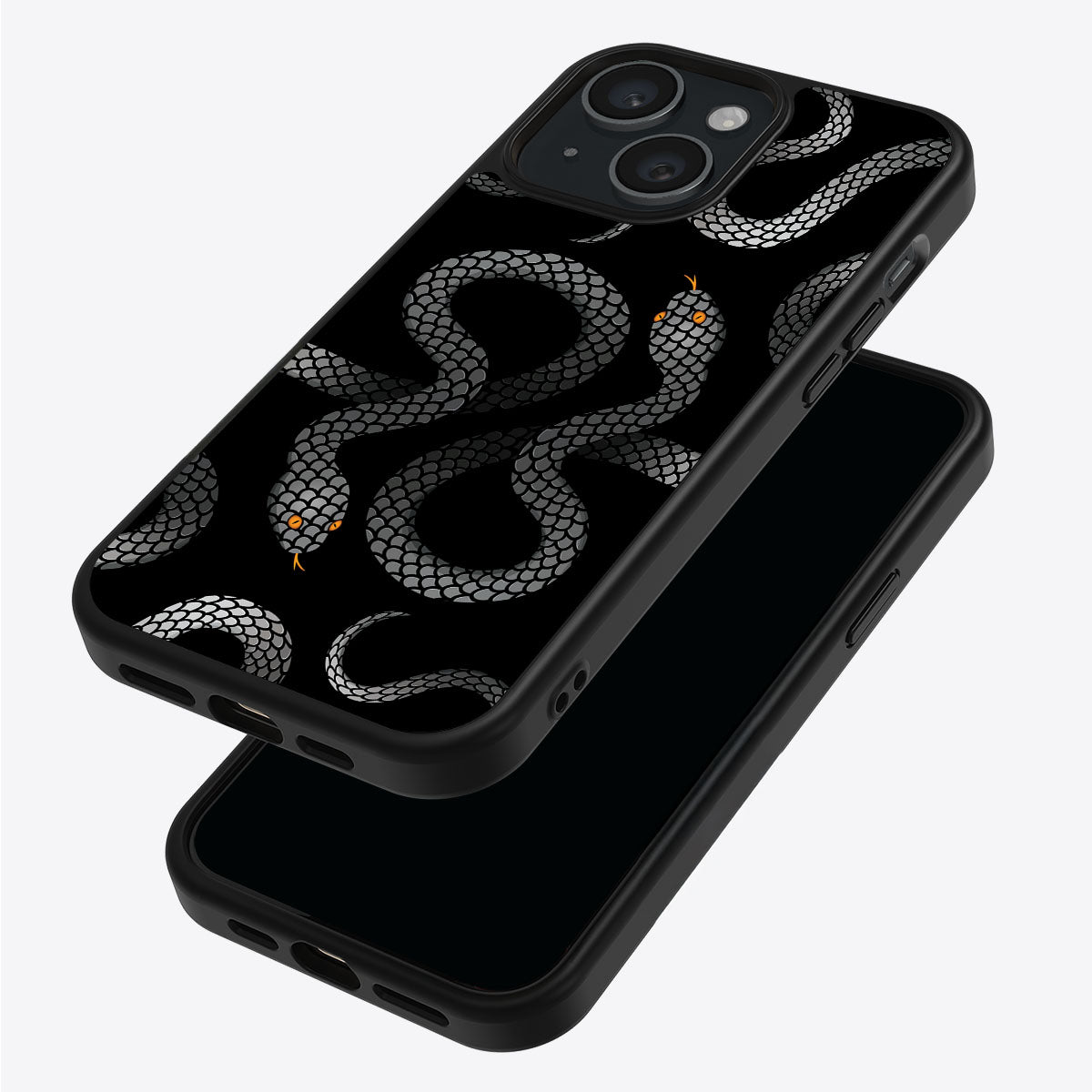 Noir Serpent - iPhone 15 Plus Case #case type_core (magsafe), #case type_core (non magsafe)