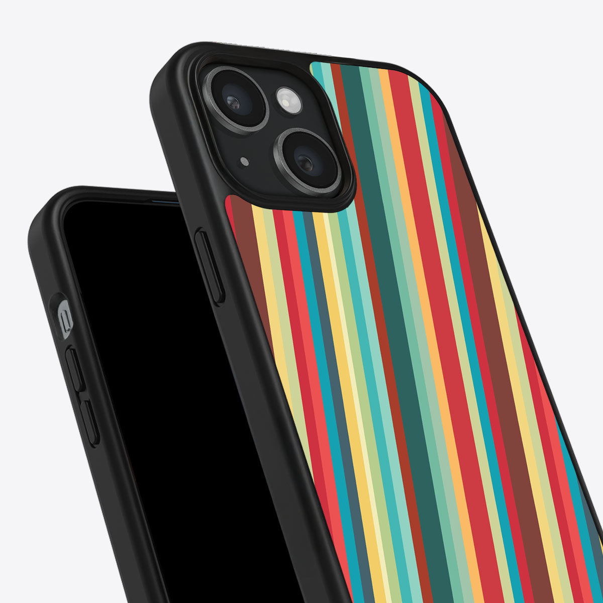 Retro Stripes - iPhone 15 Plus Case #case type_core (non magsafe)