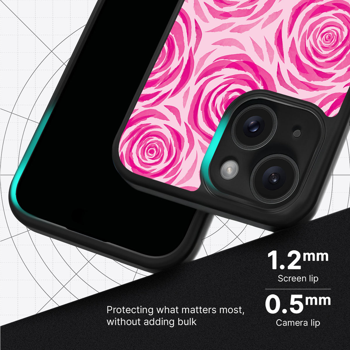 Rosy Reverie - iPhone 15 Plus Case #case type_core (magsafe), #case type_core (non magsafe)