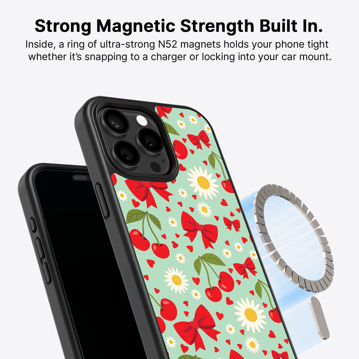 Blushing Bows - iPhone 15 Pro Case #case type_core (magsafe)