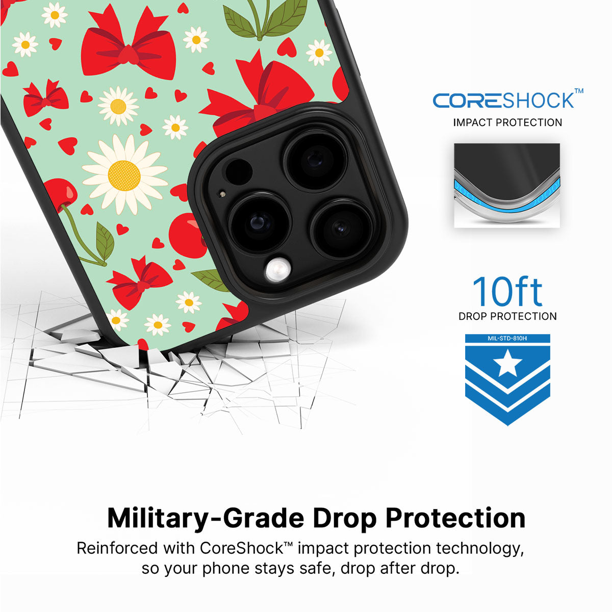 Blushing Bows - iPhone 15 Pro Case #case type_core (magsafe), #case type_core (non magsafe)