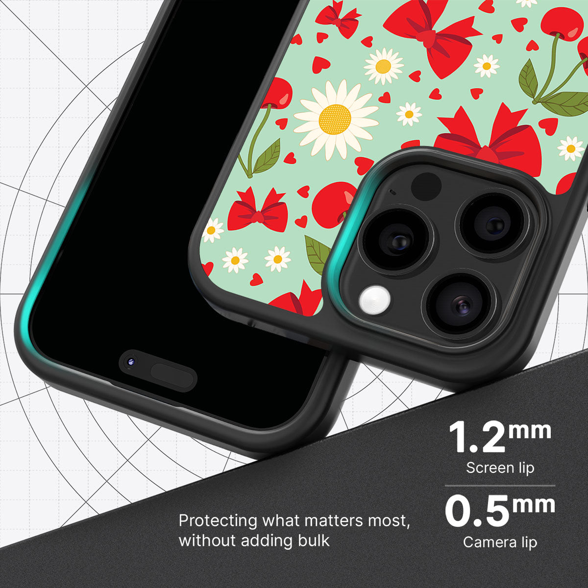 Blushing Bows - iPhone 15 Pro Case #case type_core (magsafe), #case type_core (non magsafe)