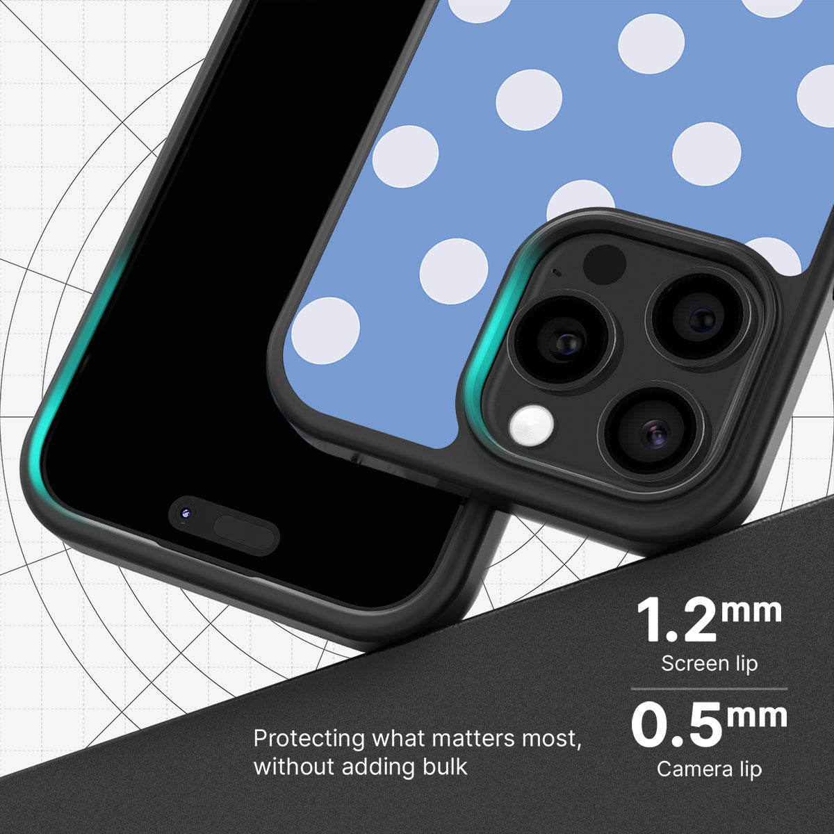 Cloud Blue slim iPhone 15 Pro phone case