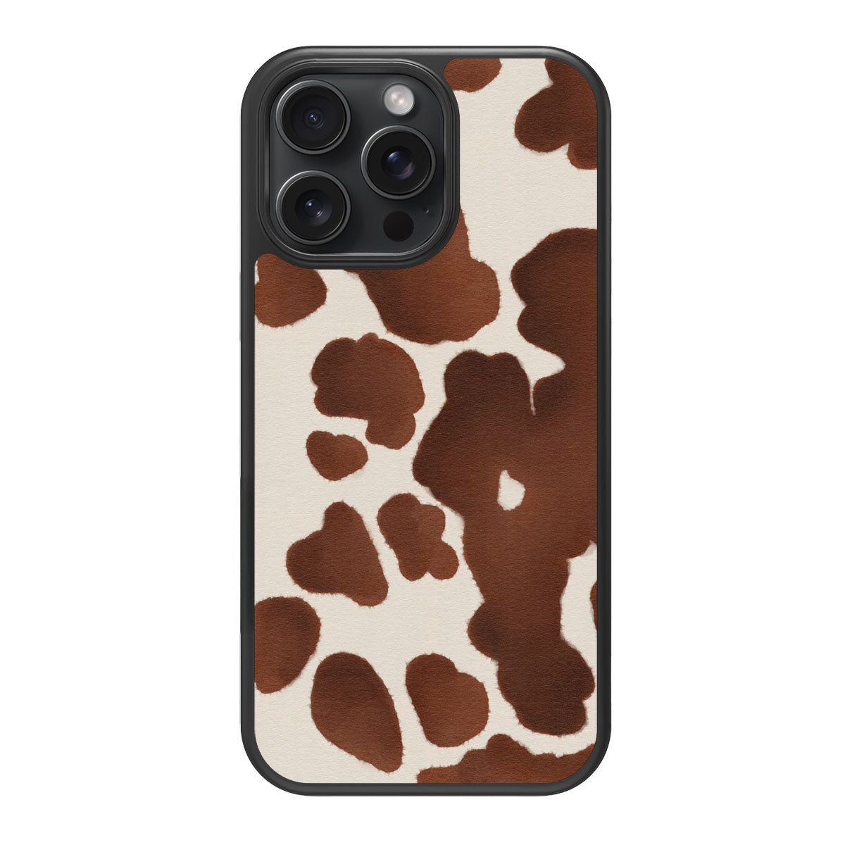 Cocoa Cow design back view – iPhone 15 Pro case