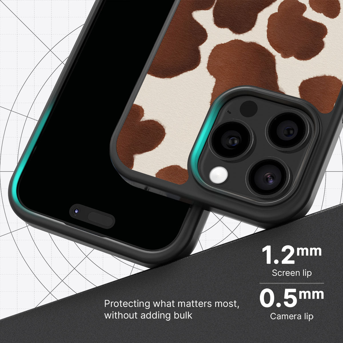 Cocoa Cow slim iPhone 15 Pro phone case