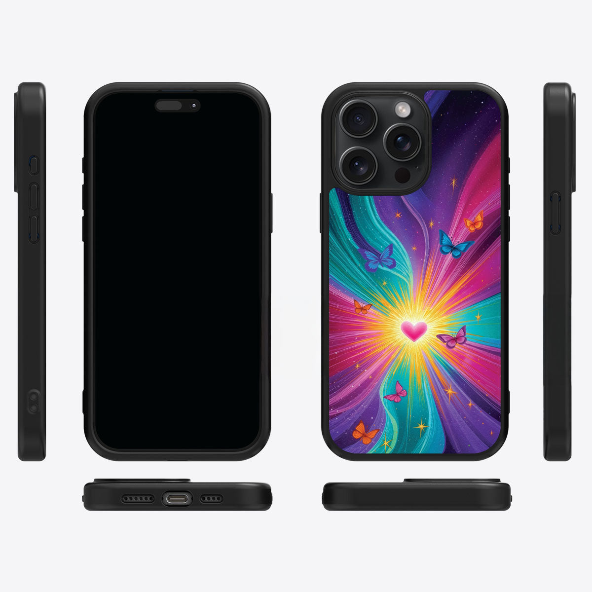 Galaxy Designer iPhone 15 Pro Case – Cosmic Aura | MagSafe