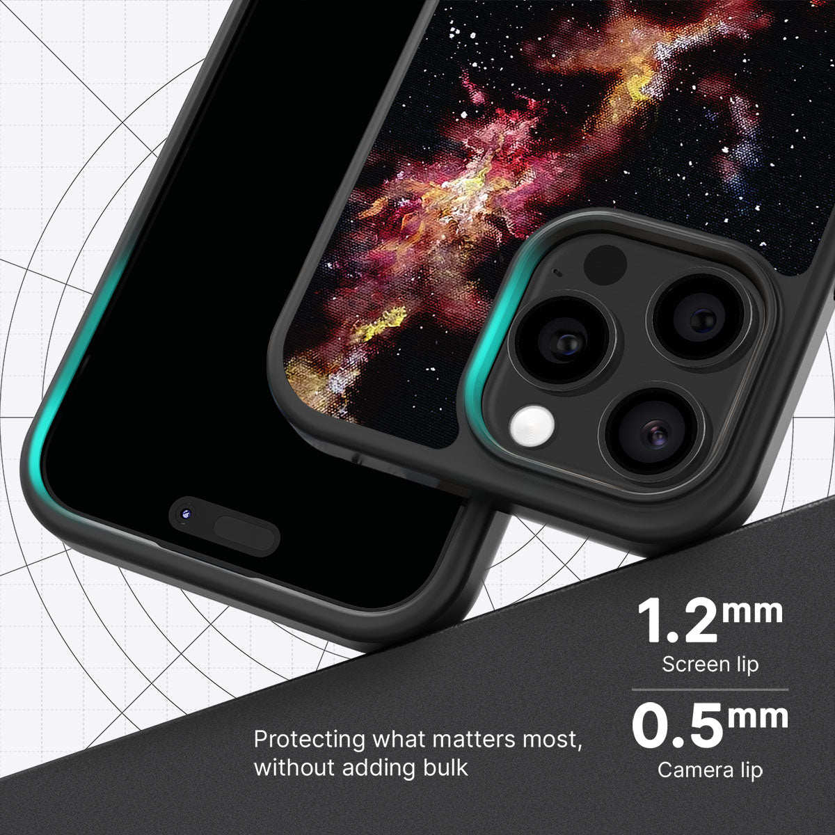 Cosmic Flare - iPhone 15 Pro Case #case type_core (magsafe), #case type_core (non magsafe)
