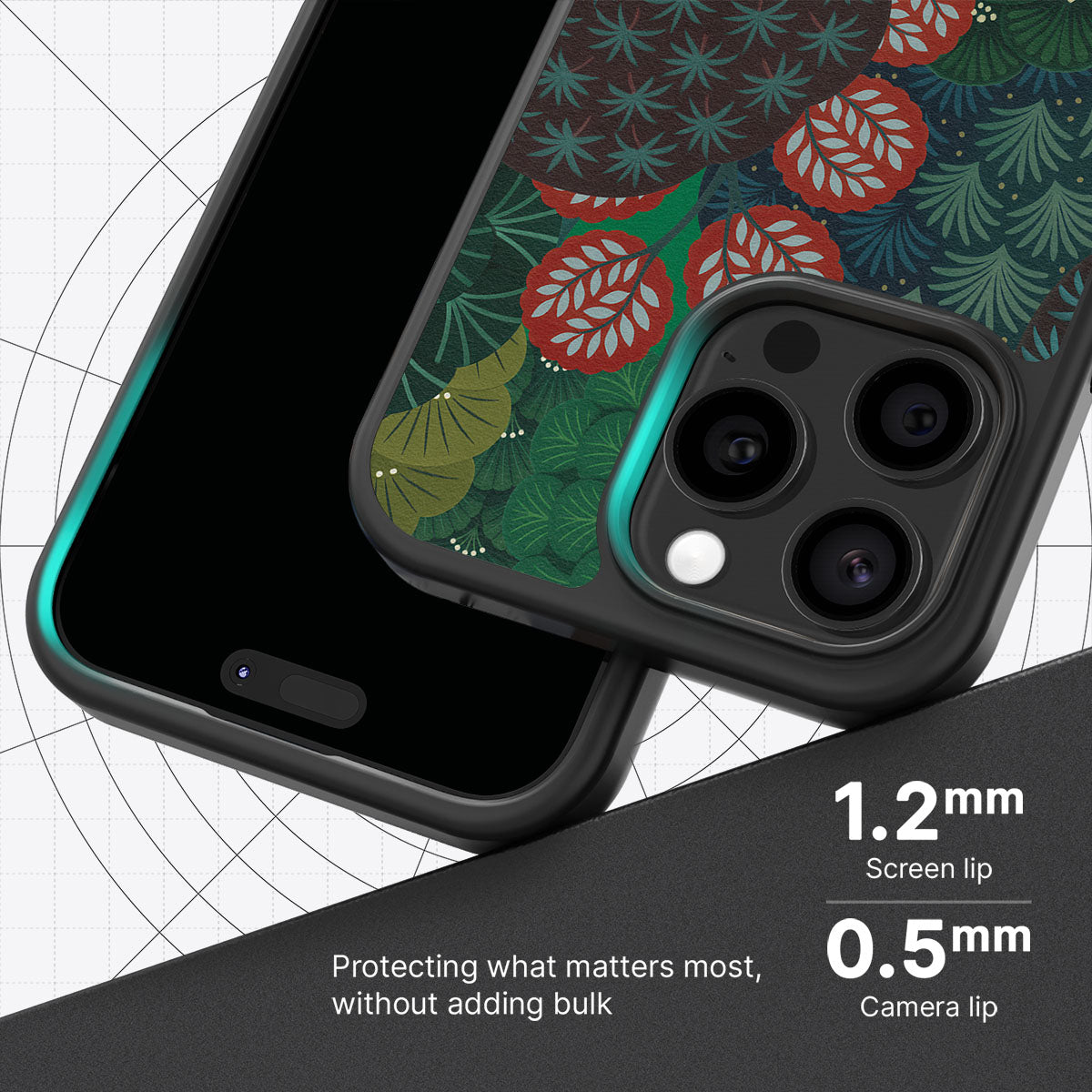 Flourishing Forests slim iPhone 15 Pro phone case