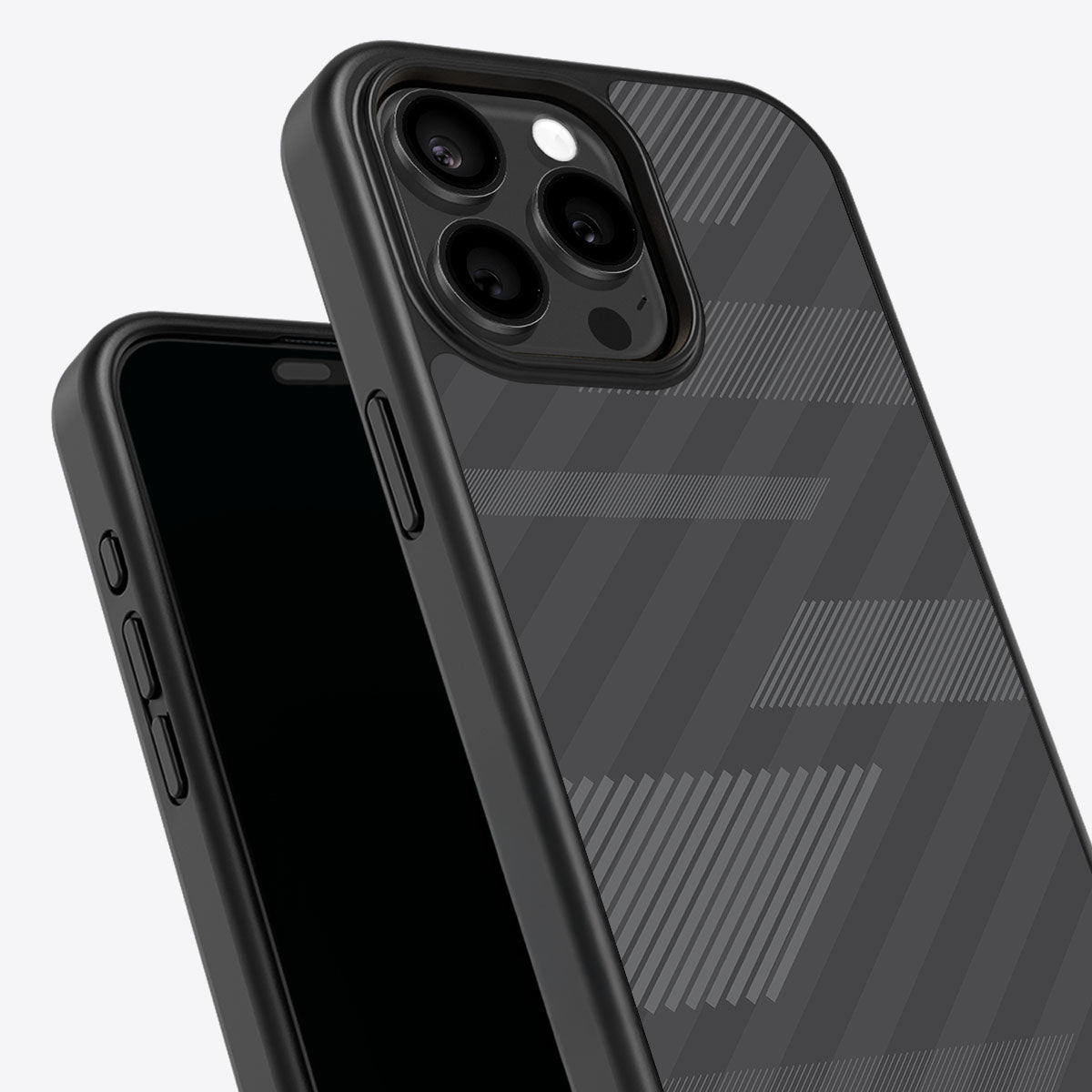 Gray Twill Play - iPhone 15 Pro Case #case type_core (non magsafe)