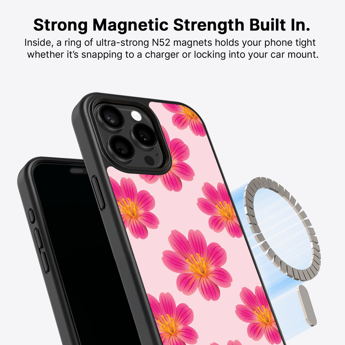 Lewisia Cotyledon - iPhone 15 Pro Case #case type_core (magsafe)