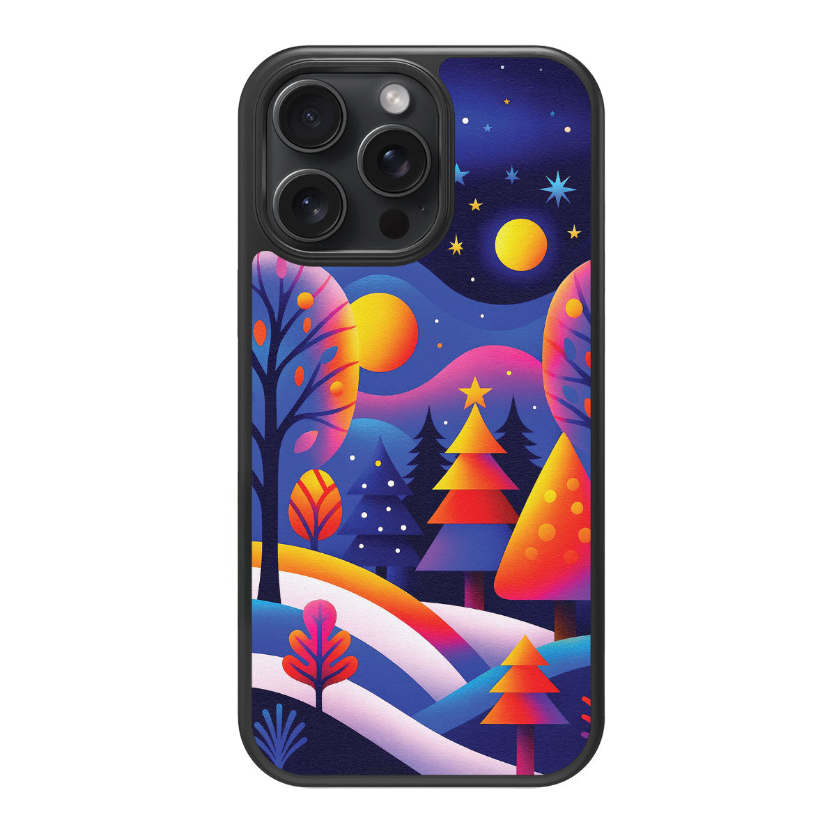 Luminous Joy design back view – iPhone 15 Pro case