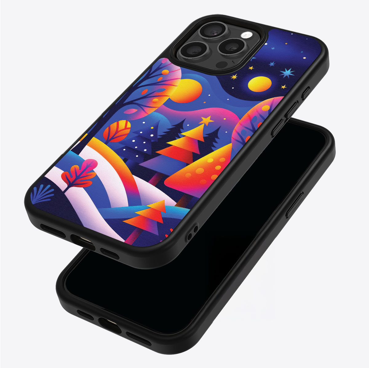 Luminous Joy iPhone 15 Pro case – back and side view