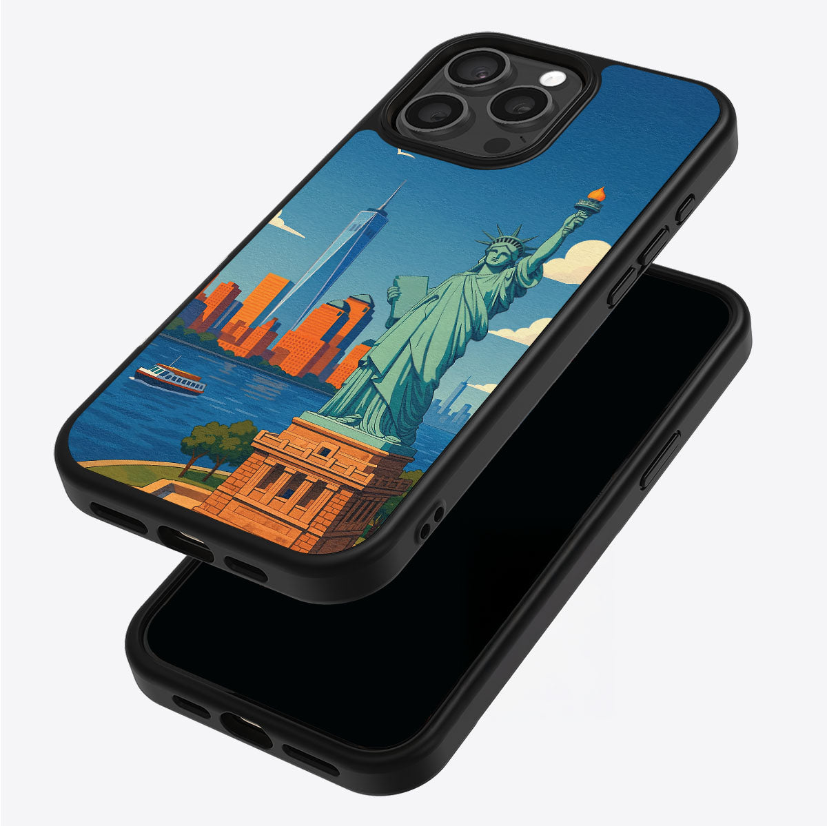 Newyork iPhone 15 Pro case – back and side view