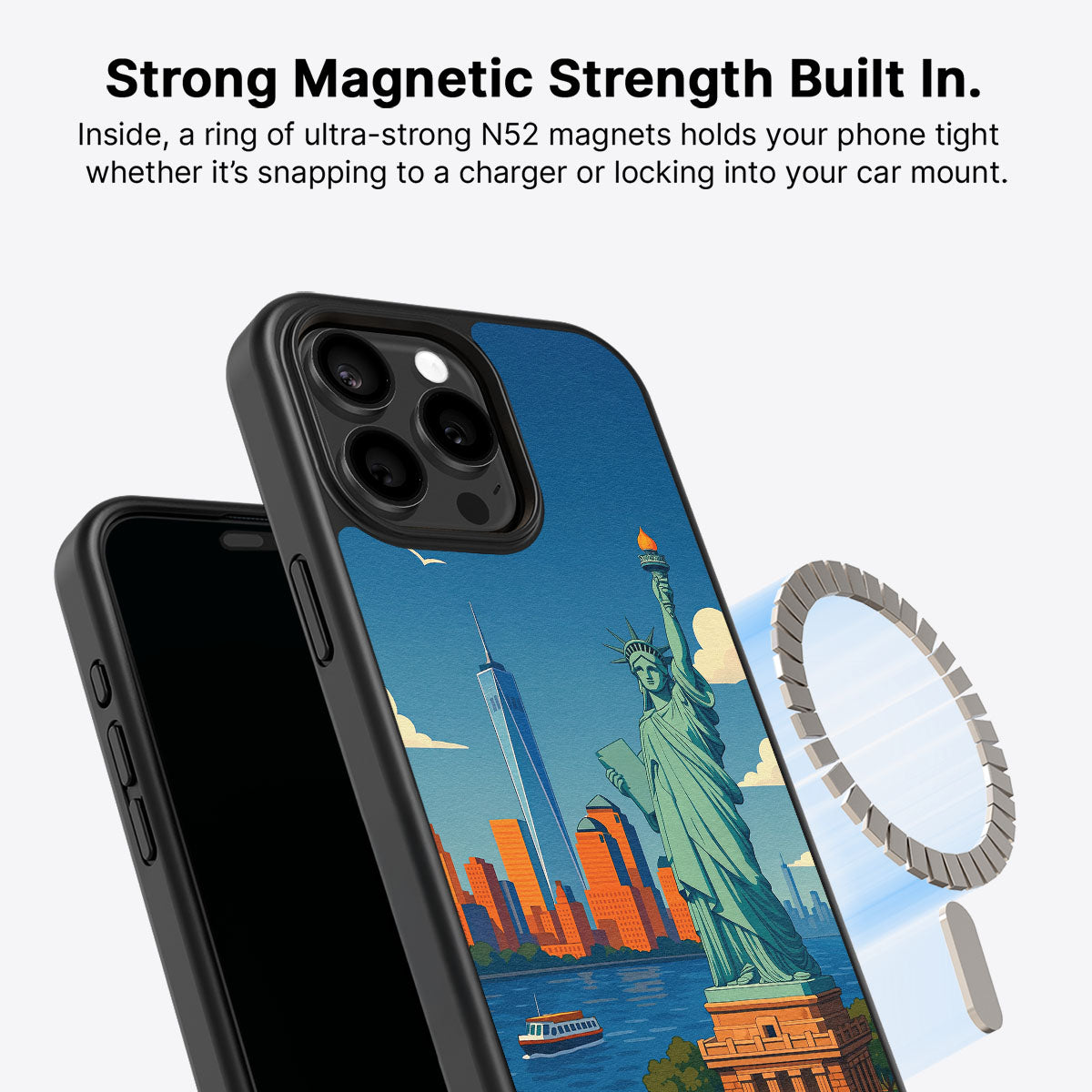 iPhone 15 Pro MagSafe case – Newyork design