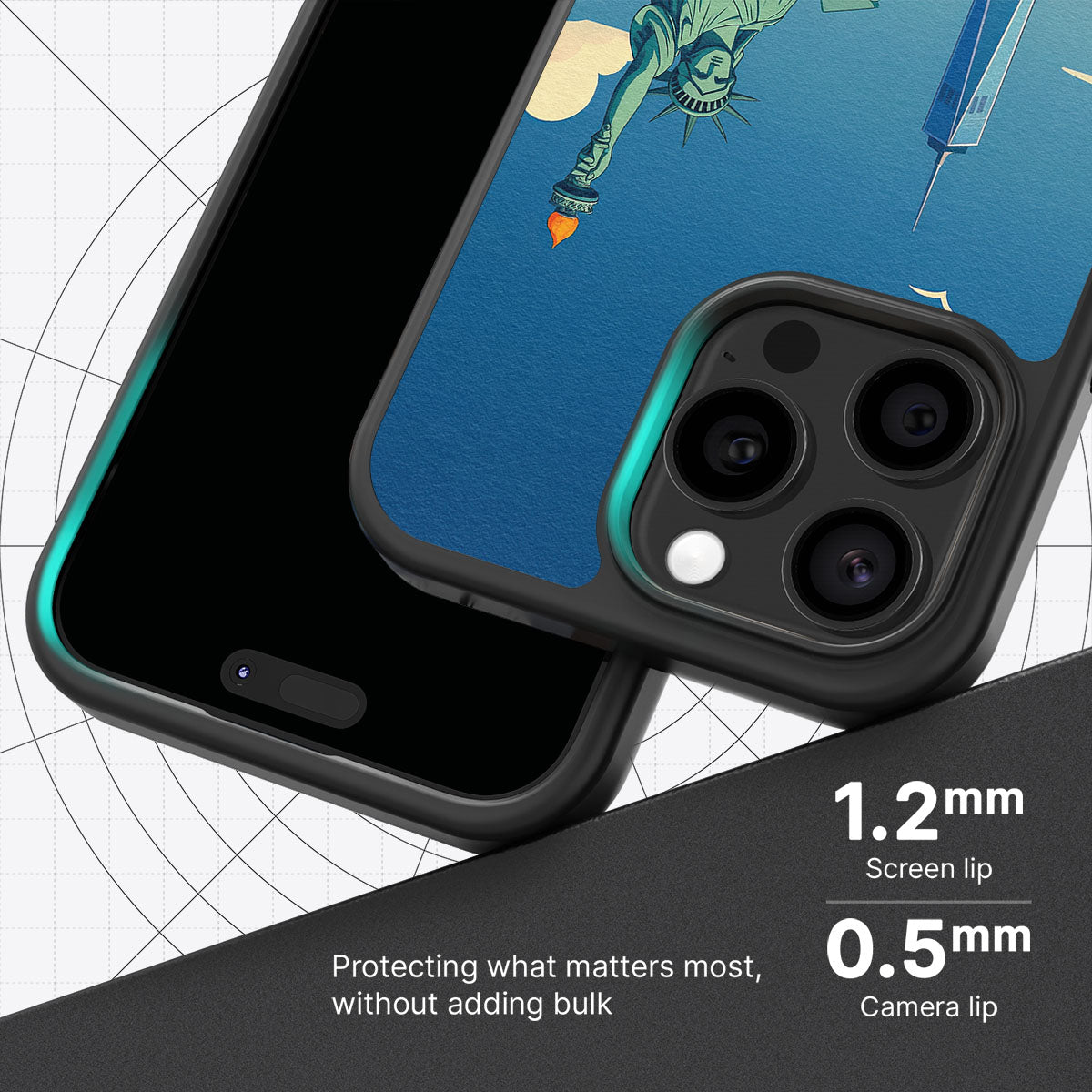 Newyork slim iPhone 15 Pro phone case