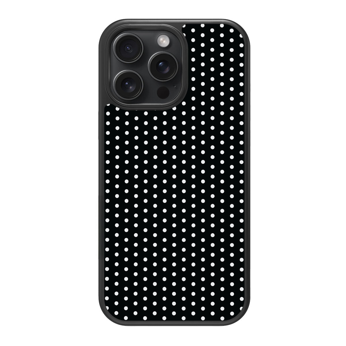 Noir Mesh design back view – iPhone 15 Pro case