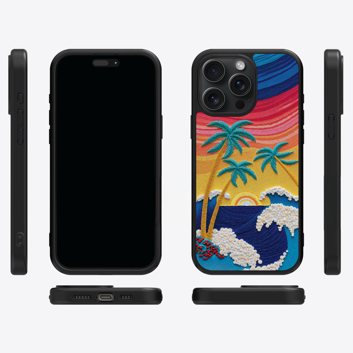 Tropical Designer iPhone 15 Pro Case – Paper Tropics | MagSafe