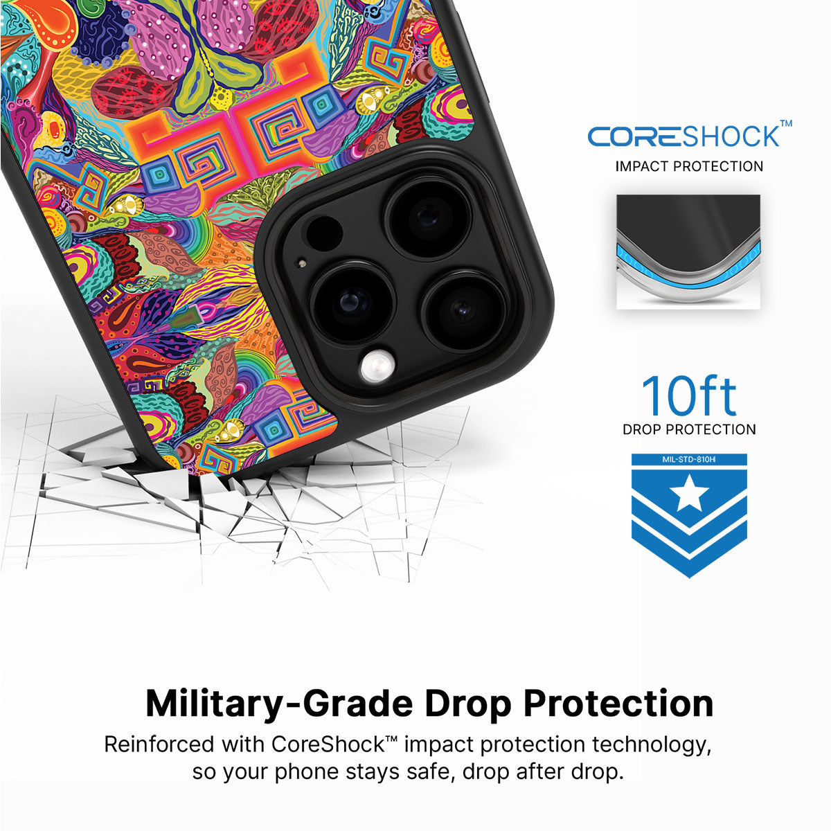 Psychaedellic - iPhone 15 Pro Case #case type_core (magsafe), #case type_core (non magsafe)