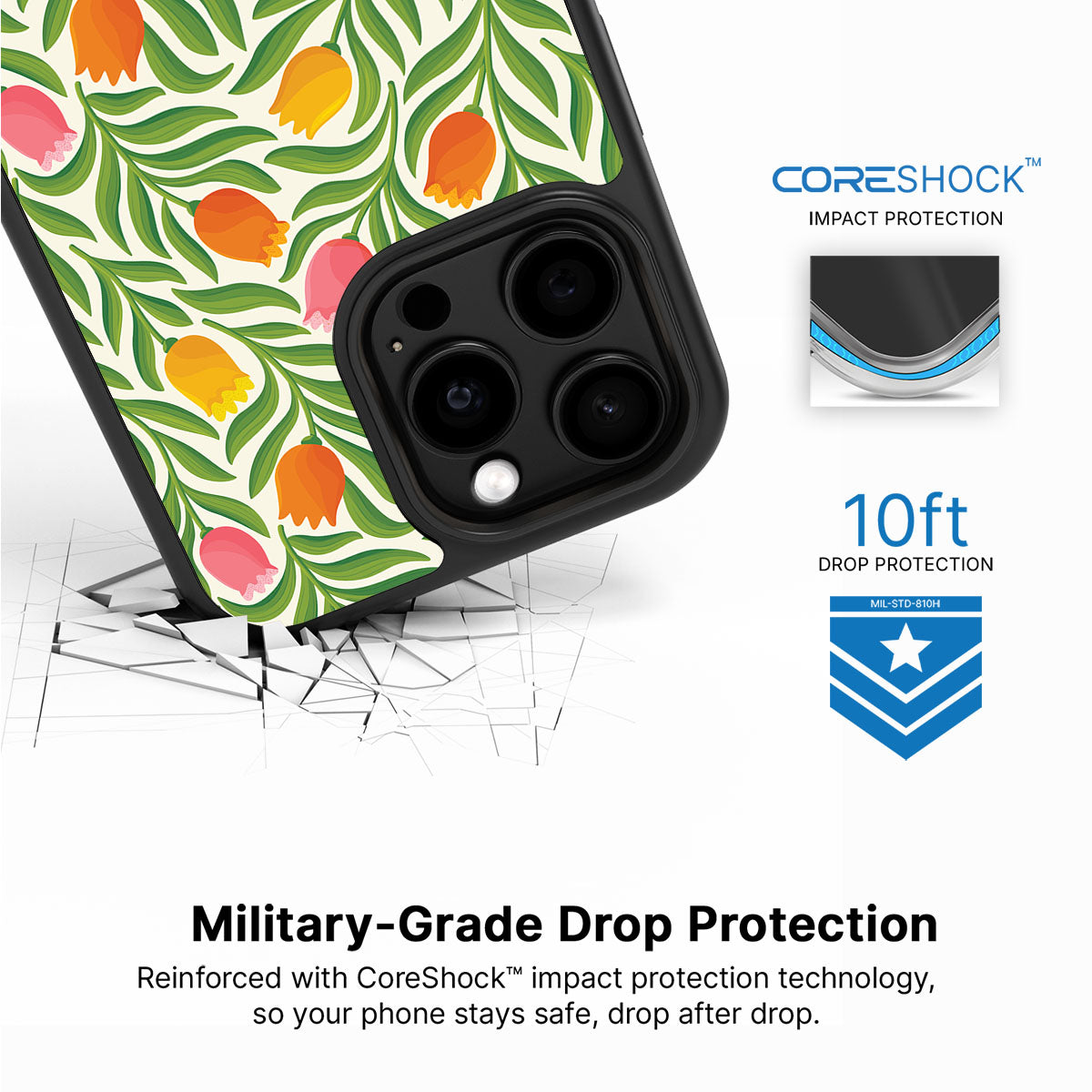 Spring Tulips - iPhone 15 Pro Case #case type_core (magsafe), #case type_core (non magsafe)