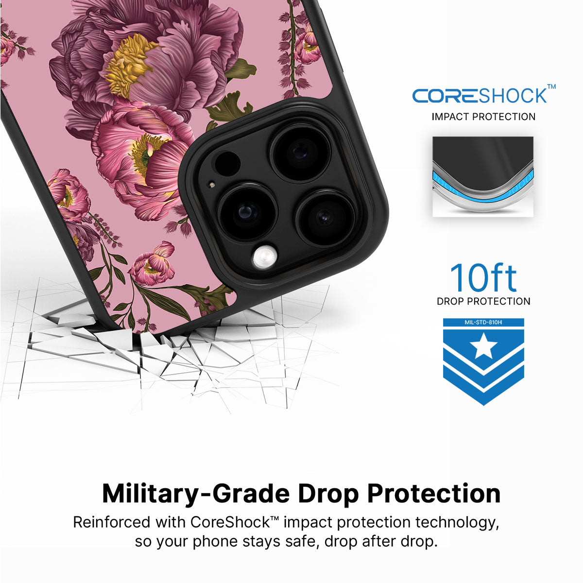 Vintage Blossoms - iPhone 15 Pro Case #case type_core (magsafe), #case type_core (non magsafe)