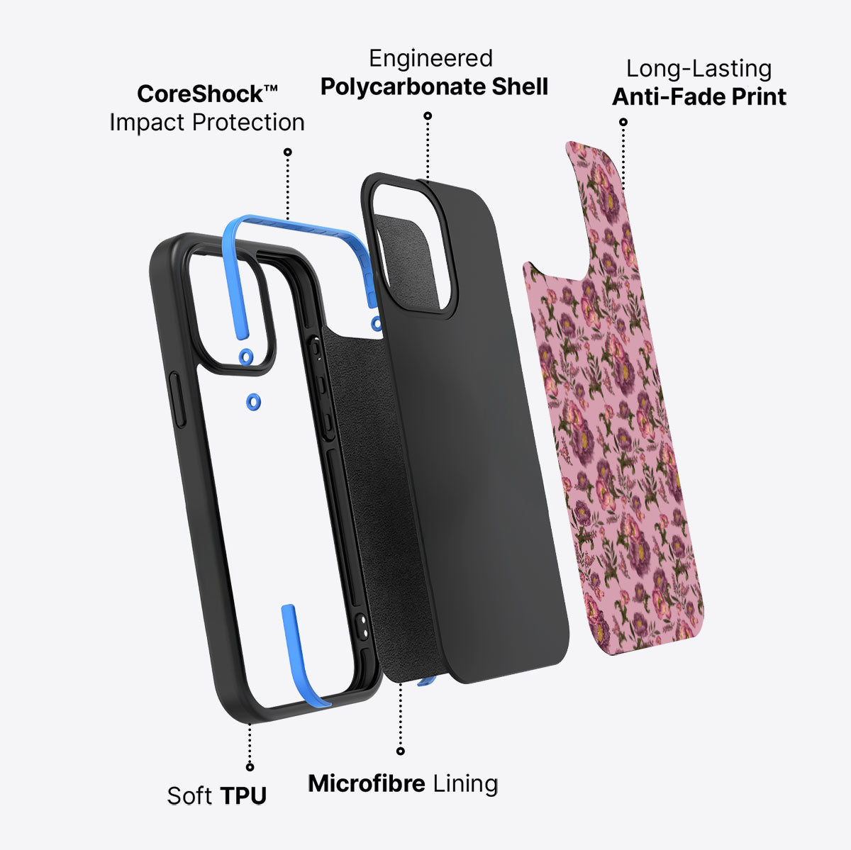 Vintage Garden - iPhone 15 Pro Case #case type_core (non magsafe)