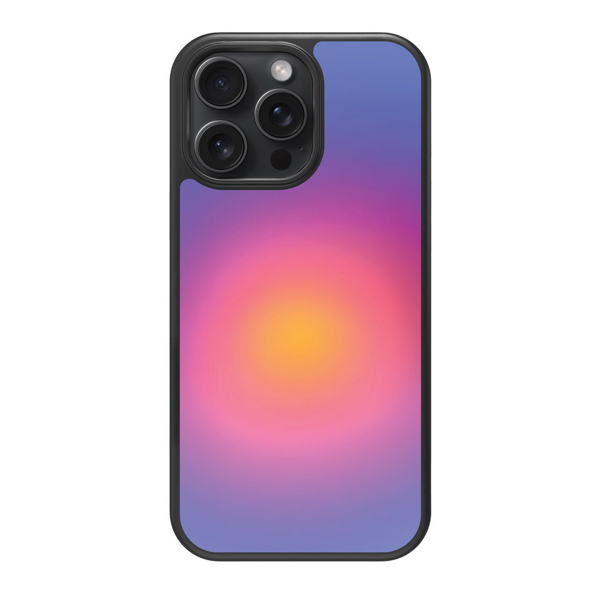 Aura Glow design back view – iPhone 15 Pro Max case