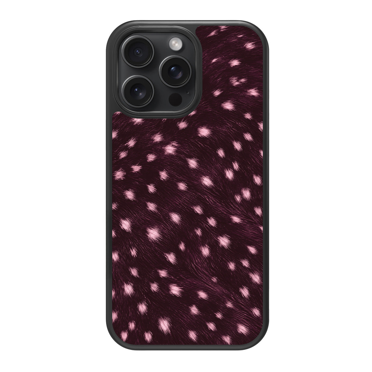 Fawn Spots design back view – iPhone 15 Pro Max case