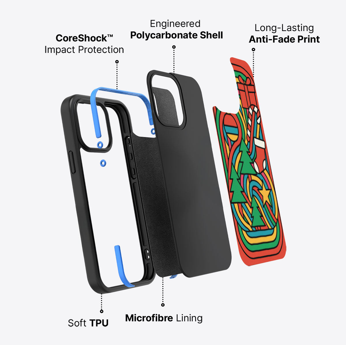 Feeling Festive - iPhone 15 Pro Max Case #case type_core (non magsafe)