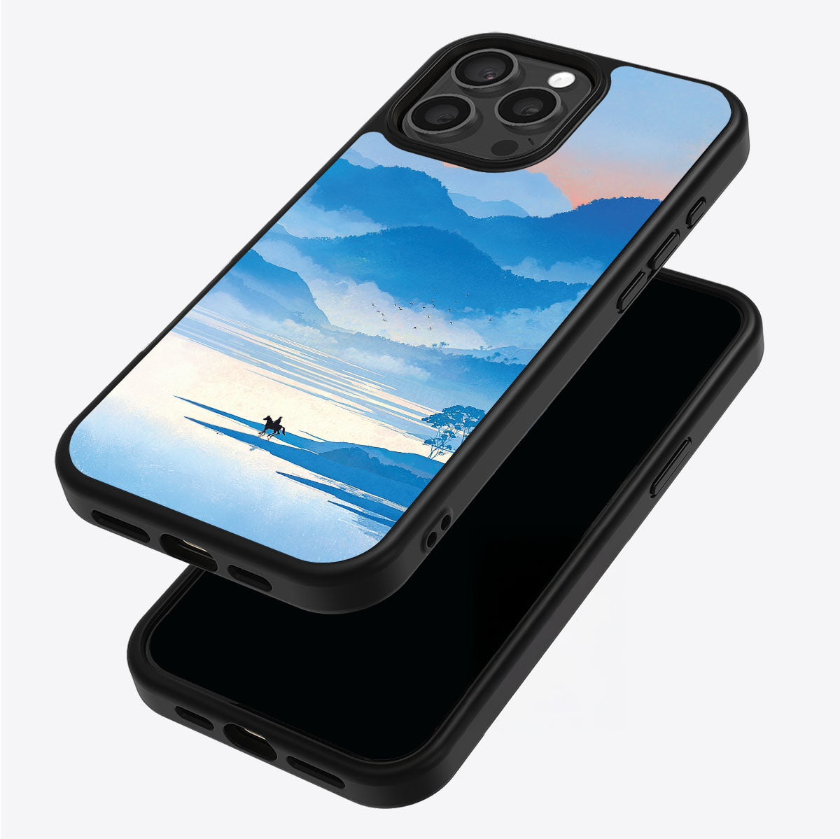 Globe Trotter iPhone 15 Pro Max case – back and side view