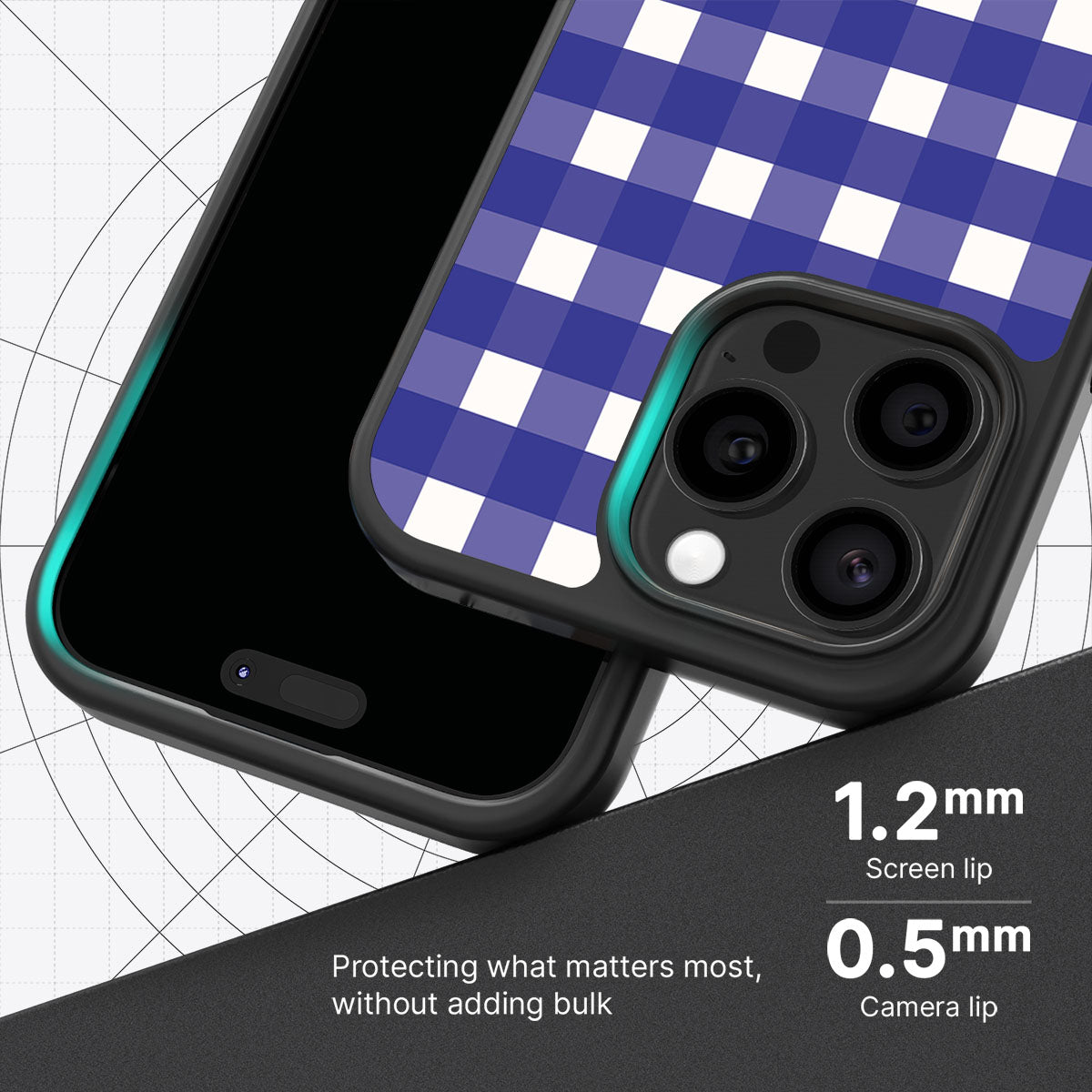 Nautical Grid - iPhone 15 Pro Max Case