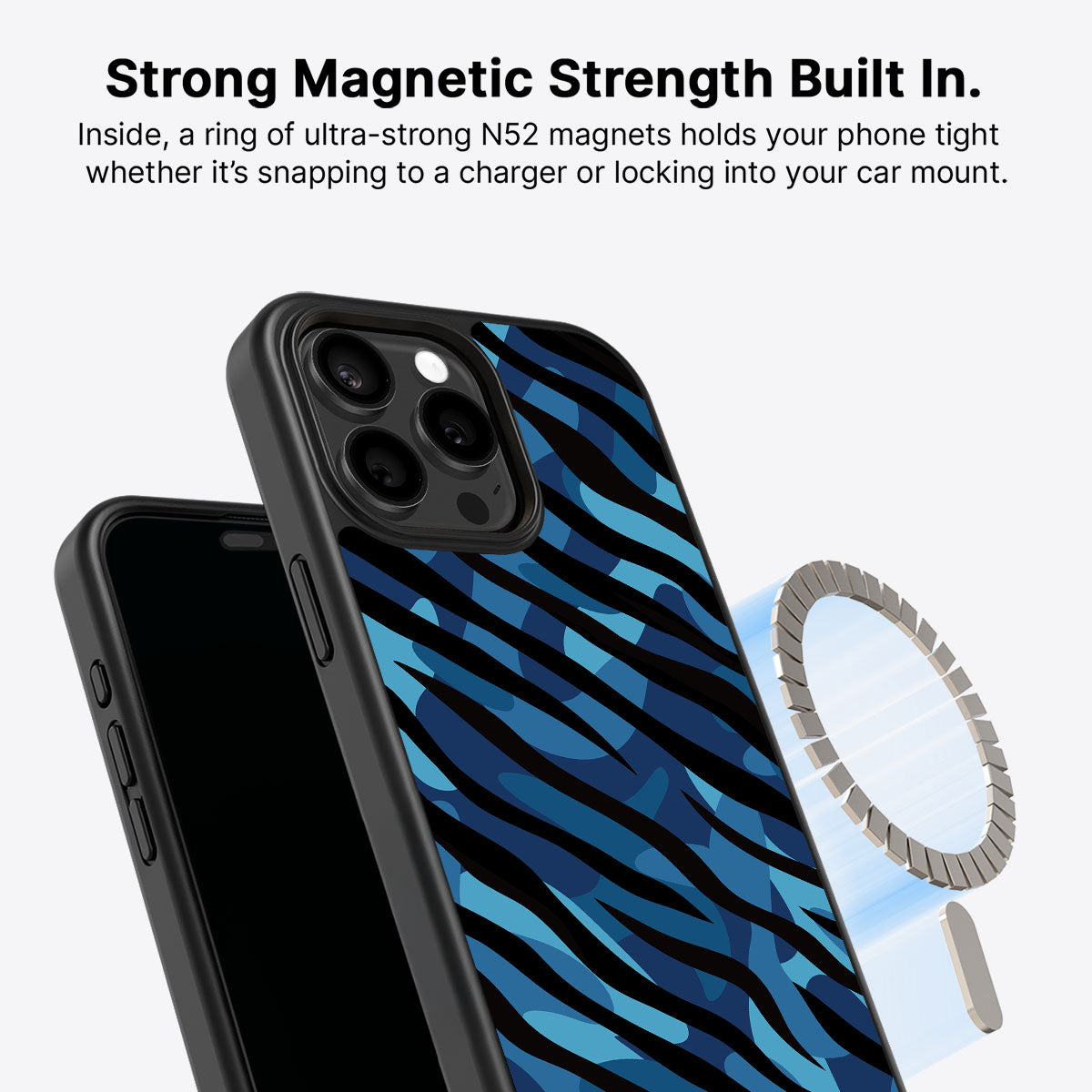 Ocean Camo - iPhone 15 Pro Max Case, #case type_core (magsafe)