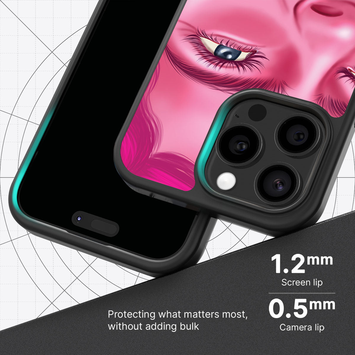 Pink Rage - iPhone 15 Pro Max Case #case type_core (magsafe), #case type_core (non magsafe)